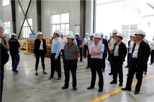 人生就是博集团复工复产促增添项目观摩聚会与会职员走进大秦国源三秦环保秦邦园区在榆项目