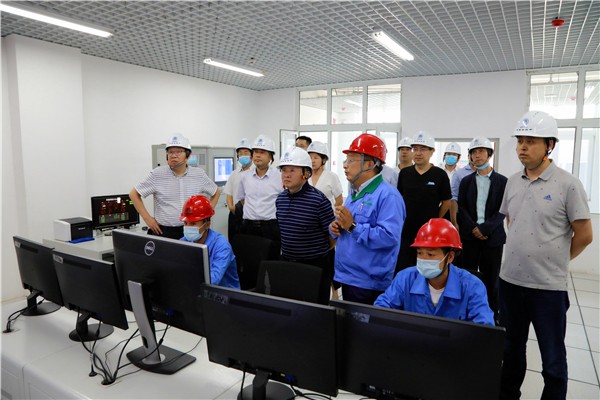 人生就是博集团复工复产促增添项目观摩聚会与会职员走进环保保隆生态三秦在延在铜项目