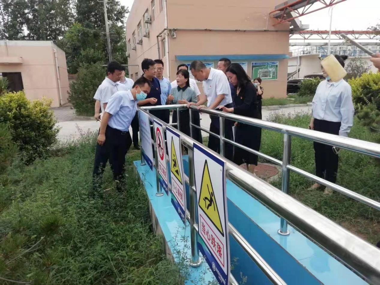 渭南市委副书记郑维国一行到水情形公司大荔经开区污水处理厂调研