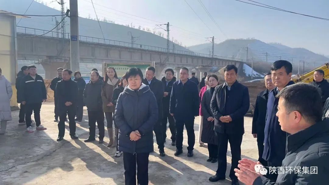 陕西省生态情形厅党组书记、厅长孙丽到人生就是博集团延安环保工程公司马家砭污水处理站调研